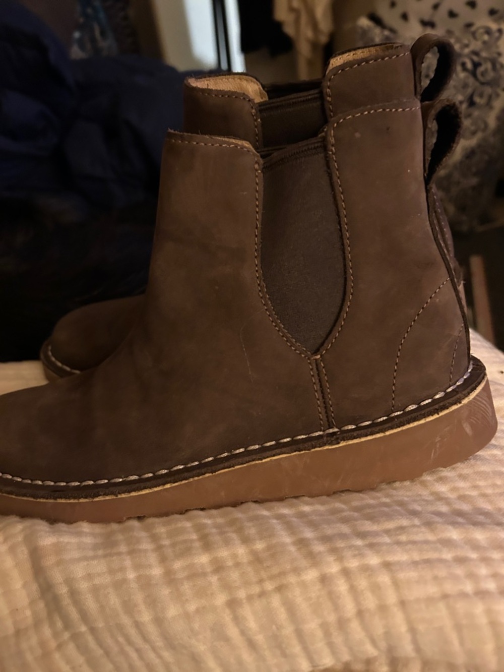 L.L. Bean Brown Leather Chelsea Ankle Boots
